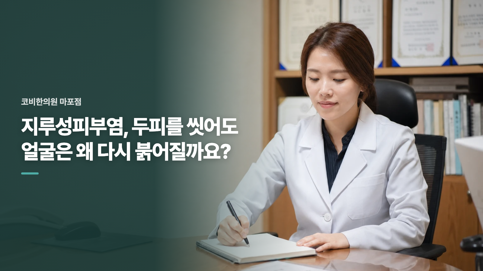 지루성피부염, 두피를 씻어도 얼굴은 왜 다시 붉어질까요?
