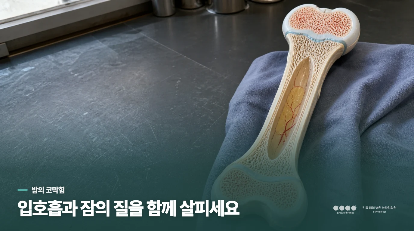 밤에 코막힘과 입호흡이 심해지는 이유
