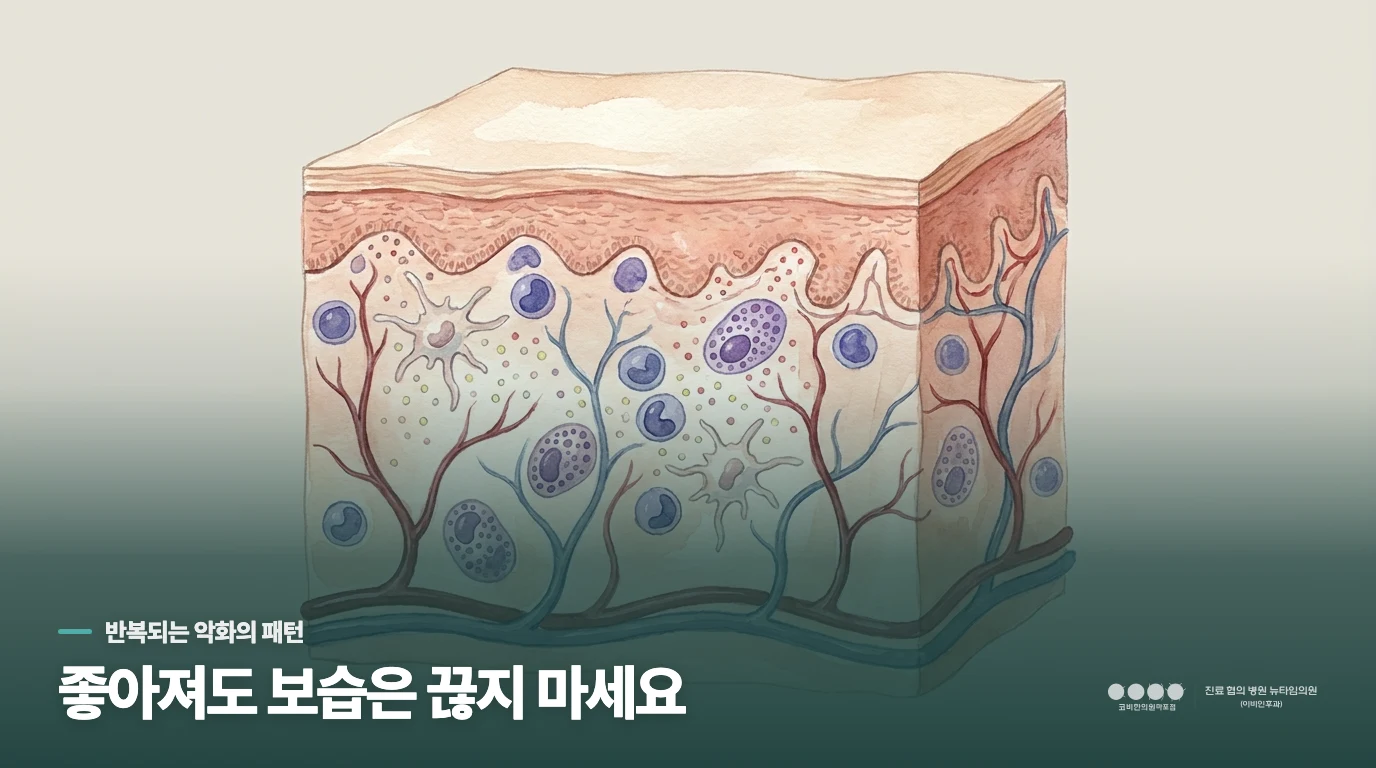 좋아졌다가 다시 가려운 이유는 따로 있습니다