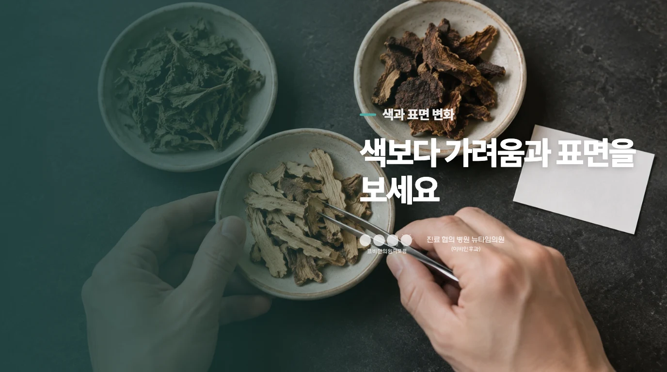 색만 남은 자국과 진행 중인 피부염은 어떻게 다를까요?