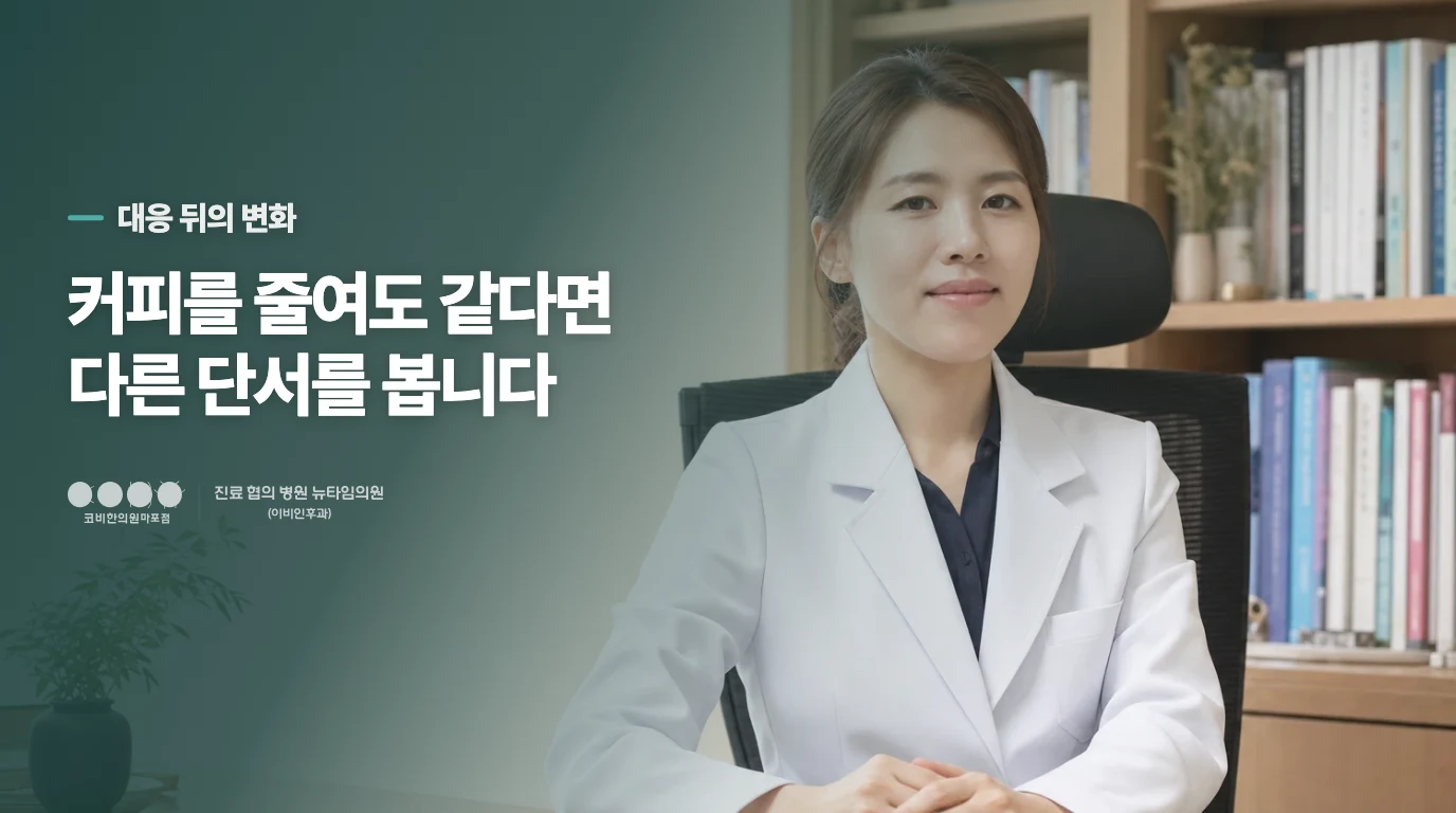 커피를 줄인 뒤에도 떨림이 남는 이유