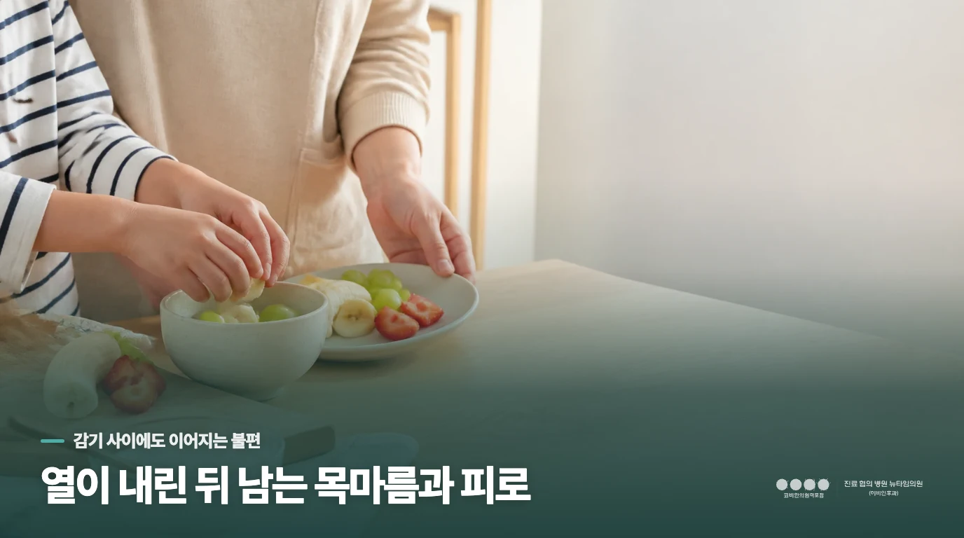 열이 내린 뒤 남는 목마름과 피로